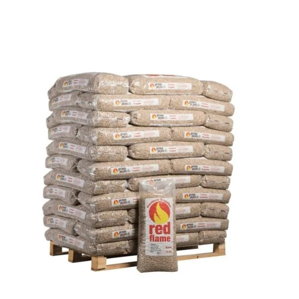 Red Flame houtpellets ENplus A1 DINplus – 990 kg pallet